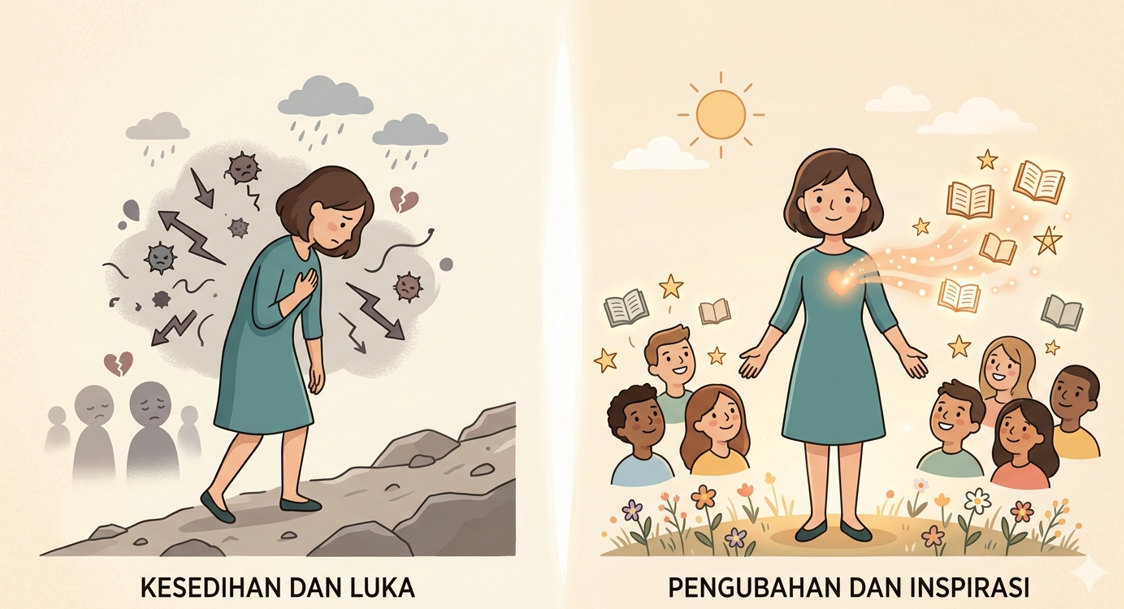 Menulis dari Luka: Bagaimana Mengubah Kesedihan Menjadi Paragraf yang Menginspirasi Ribuan Orang